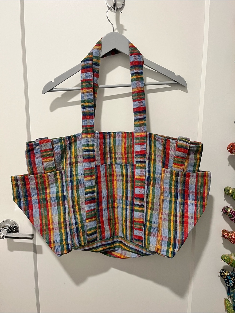 Free People Oksana Print Tote, Blue Mix, NWT - Picture 4 of 14